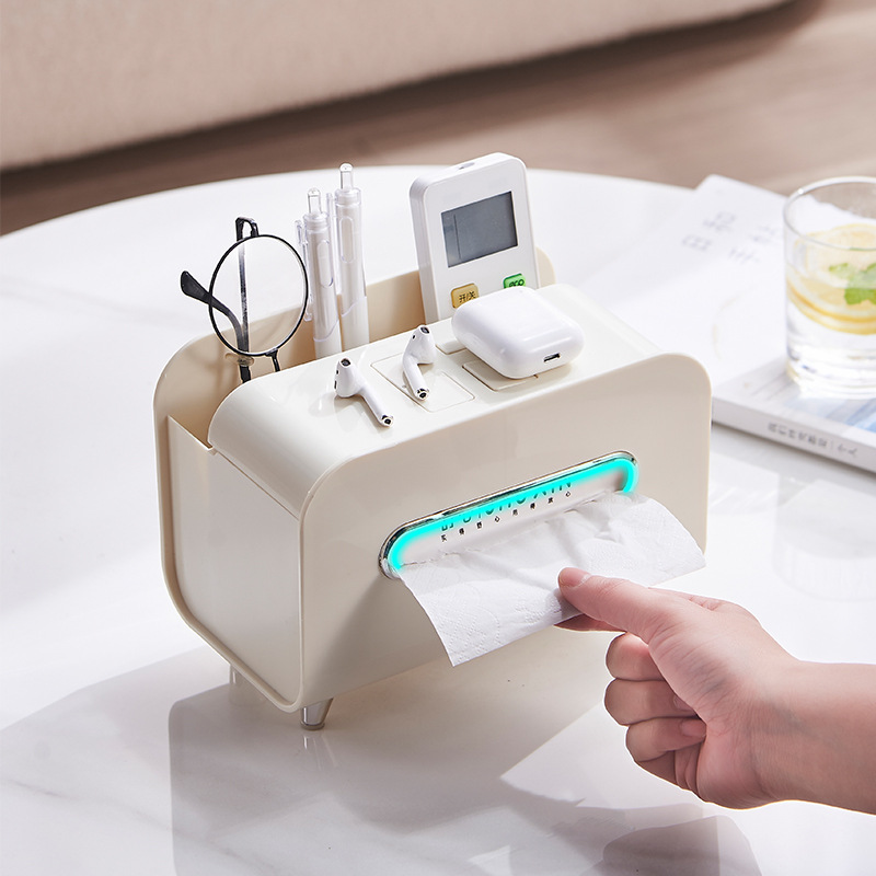 Tissue-box-desktop-light-luxury-wind-magnetic-suction-paper-box-living-room-coffee-table-multi-functional-1